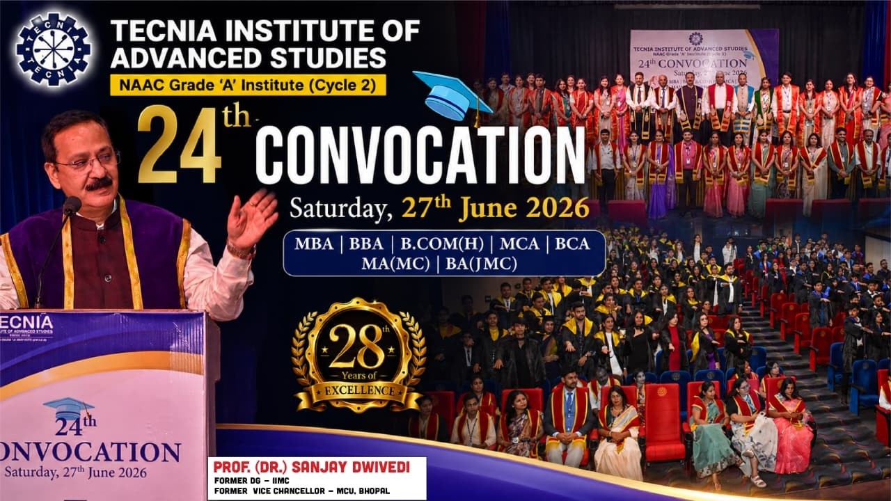 Tecnia Institute 24th Convocation 2026 🎓 | Graduation Ceremony Highlights | Prof. Dr. Sanjay Dwivedi